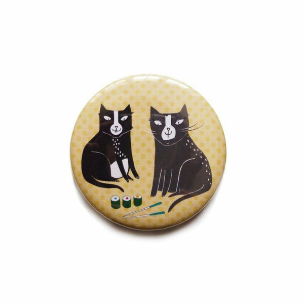 Pocket Mirror - Cats Love Sushi - Jolly and Bea's - 1